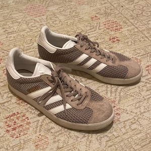 Adidas brown knit sneakers